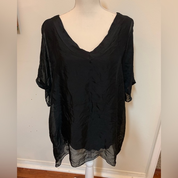 .M-MADEINITALY Silk Top S - Picture 1 of 11